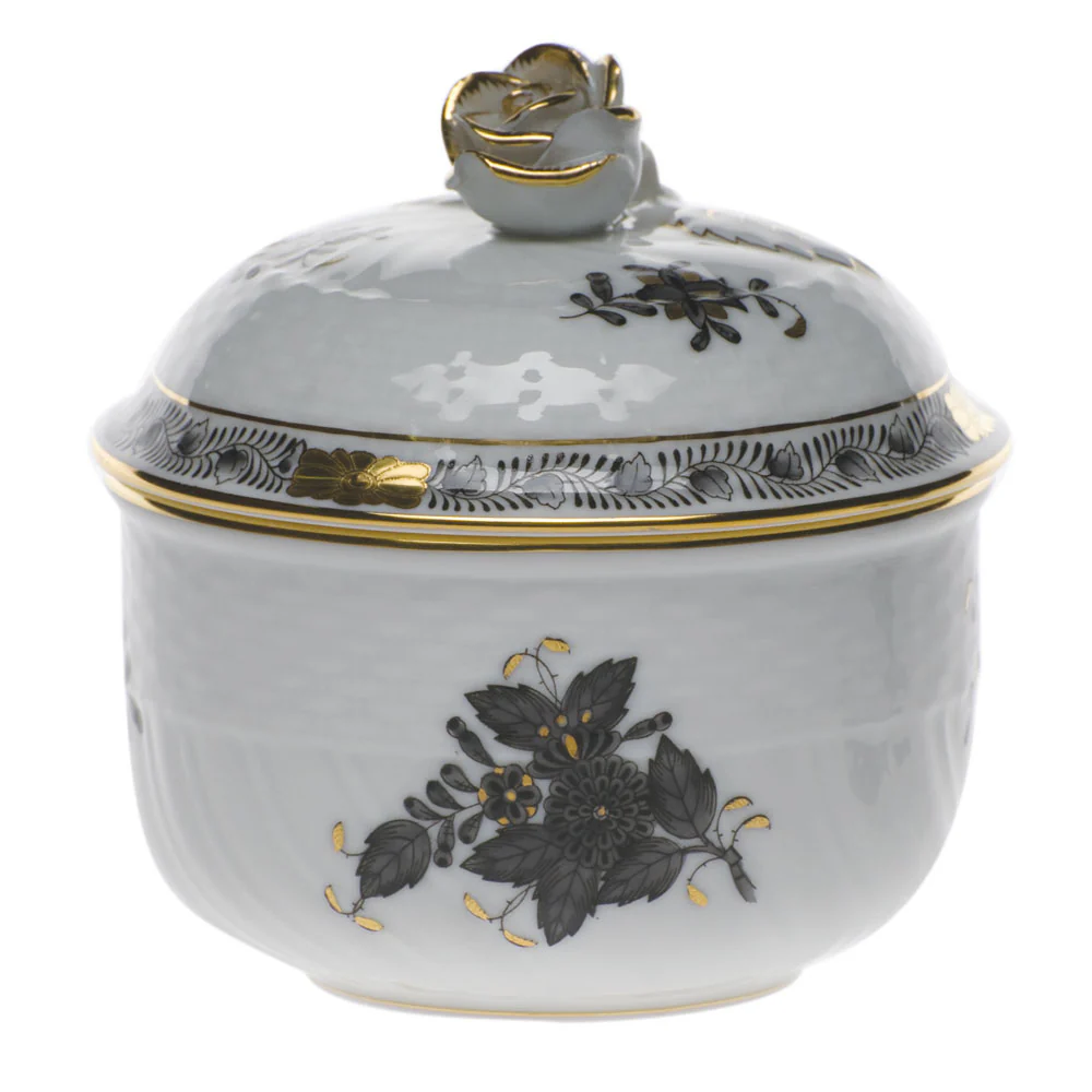 Herend Chinese Bouquet Black Serveware - Image 3